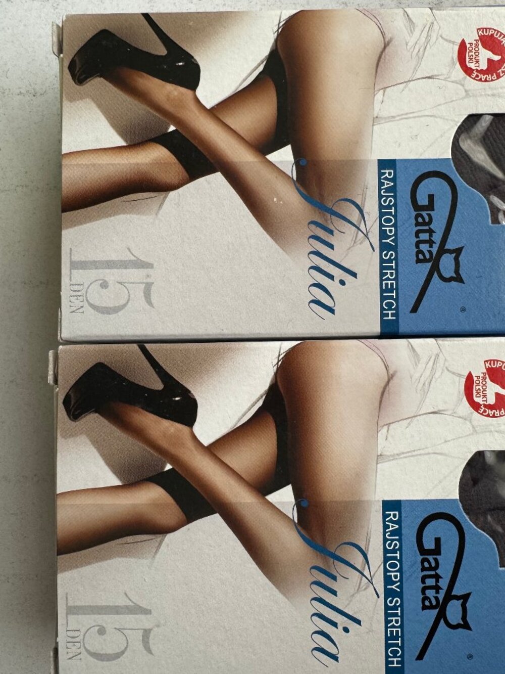 2 X Gatta 15den Classic Women STREATCH COLLANT Tights -COLOR GRAFIT SIZE 4/L